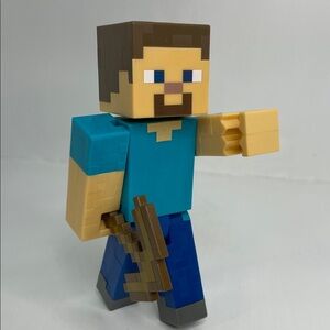 Minecraft Mining Steve 5" Figure with Pick Axe Mojang Mattel
